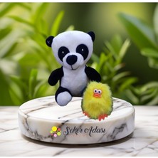 Sevimli Peluş Panda Ayı ve Civciv