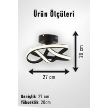 Vino Riserva Model Siyah Renk Metal Salon Mutfak Oturma Yatak Odası Modern LED Plafonyer Avize