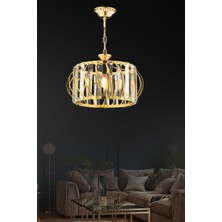 Luxury Gold 27  cm  Kristal Taşlı Avize