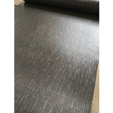 Antrasit Gümüş (53  cm  x 10 Mt) Silinebilir Kabartmalı Sade Duvar Kağıdı 5 M²