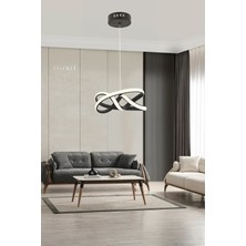 Vino Riserva Model Siyah Renk Metal Salon Mutfak Oturma Yatak Odası Modern LED Sarkıt Avize
