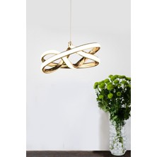 Vino Riserva Model Gold Kaplama Metal Salon Mutfak Oturma Yatak Odası Modern LED Sarkıt Avize