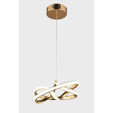 Vino Riserva Model Gold Kaplama Metal Salon Mutfak Oturma Yatak Odası Modern LED Sarkıt Avize