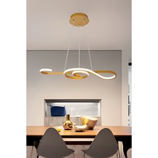 Melodi Model Gold Renk Metal Salon Mutfak Oturma Yatak Odası Modern LED Sarkıt Avize