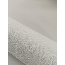 Boyanabilir Beyaz Dokulu (106 cm x 25 Mt) Kendinden Desenli Silinebilir Duvar Kağıdı 26 M²