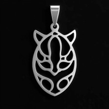 TabiTela 925 Ayar gümüş kolye leopar   SM2392