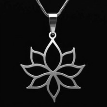 TabiTela 925 Ayar gümüş kolye lotus   SM1800