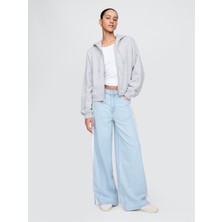 Gap Kadın Mavi Mid Rise UltraSoft Baggy Jean Pantolon