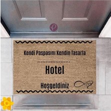 Kapı Önü Paspası Dekoratif Dijital Baskı Hotel P-2542