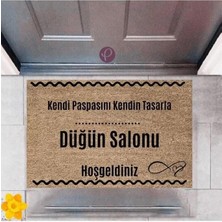 Kapı Önü Paspası Dekoratif Dijital Baskı Düğün Salonu P-2517