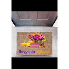 Kapı Önü Paspası Dekoratif Dijital Baskı Bahçesi P-2459