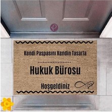 Kapı Önü Paspası Dekoratif Dijital Baskı Hukuk Bürosu P-2547