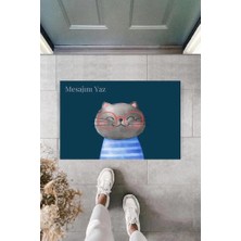 Dijital Baskı Kişiye Özel Iç Kapı Dekorasyon Paspas  PS11204
