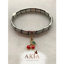 Italyan Charm Bileklik Kiraz