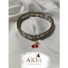 Italyan Charm Bileklik Kiraz