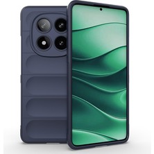 Redmi Note 14 Pro 4g Kılıf Esnek Tpu Oyuklu Arka Yüzey Tasarımlı Nvg Etnik Silikon Kapak - Koyu Yeş