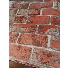Prestij 64-5 ( 53  cm x 10 Mt) Kızıl Taş Desenli Duvar Kağıdı 5 M²