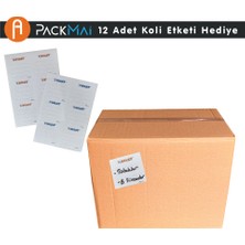 Packmai 30x30x20cm | 10ADET | 6mm Çift Oluk Kalın Boş Karton Koli (Küçük Eşya-Ev Taşıma-Çeyiz-Depolama-Nakliye)