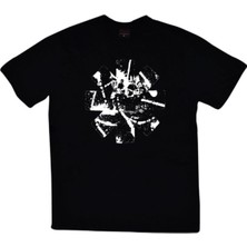 stonedfame Unisex Siyah Red Hot Chili Peppers Baskılı T-Shirt