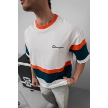 Takım Arma Nakışlı Oversize T-Shirt