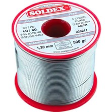 Soldex 1.2mm 500 Gram Kalın Lehim SN60 PB40