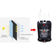 20 Litre Solar Isıtıcılı Kamp Duş Torbası