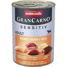 Animonda Gran Carno Sensitive Tavuklu ve Pirinçli Yetişkin Köpek Konservesi 400 gr