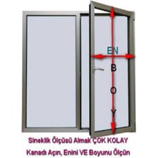 Menteşeli sineklik pencere en :0-70 cm / boy: 11-135 cm (4 renk)