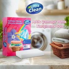 Ultra Clean Çamaşır Rengi Koruma Mendili - 30 Mendil - 4 Paket