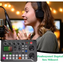Multizone Stüdyo Ses Mikseri Bluetooth USB Mp3 Xlr Mikrofon Bağlantısı Canlı Yayın Kayıt