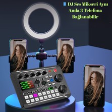 Multizone Stüdyo Ses Mikseri Bluetooth USB Mp3 Xlr Mikrofon Bağlantısı Canlı Yayın Kayıt