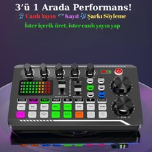 Multizone Stüdyo Ses Mikseri Bluetooth USB Mp3 Xlr Mikrofon Bağlantısı Canlı Yayın Kayıt