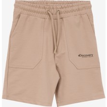 Discovery Expedition Lastikli Bel Basic Açık Bej Erkek Çocuk Şort D5SB-SHT3230