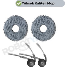 robotyedek Roborock QRevo Curv / QRevo C / QRevo C Pro Uyumlu Mop ve Yan Fırça-4 Parça