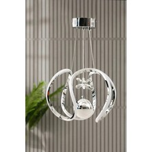 Clasy Model Krom Kaplama 3 Renk Modern LED Sarkıt Avize