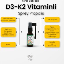 Toros Dağı D3-K2 Vitaminli Sprey Propolis 20 ml