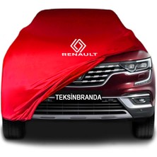 Renault Koleos (2019 - ) Kırmızı Kumaş Araba Branda Logolu Penye Oto Branda