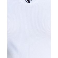 Dilvin 31687 Polo Yaka T-Shirt-Beyaz