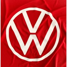 Volkswagen Touareg 3 (2023 - ) Kırmızı Kumaş Araba Branda Logolu Kumaş Araba Brandası Penye Oto Branda