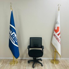Rita Fileli Ofis Ev Personel Çalışma Koltuğu Plastik Ayak Fırat Ofis