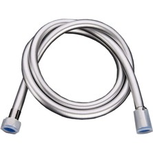 Pvc Duş Hortumu Su Isıtıcı Başlık Duş Başlığı Duş Hortumu Sarma Yüksek Sıcaklığa Dayanıklı Ev Su Borusu 1,5 M (Evrensel Bakır Çekirdek) (Gümüş)