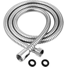 - 200CM Ekstra Uzun Duş Spirali/patlamaya Dayanımlı Yüksek Basınçlı 2 Metre Banyo Hortumu/paslanmaz, Su Tasarruflu Epdm Duş Borusu (%100 Yerli Üretim)