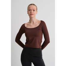 Alexandergardı Geniş Yaka Uzun Kollu Basic Kadın Bluz