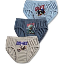 Giza Kids %95 Pamuklu Erkek Çocuk Slip Külot Iç Çamaşır 6lı Set