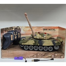 Sem Oyuncak Oyuncak Uzaktan Kumandalı Tank Sesli Işıklı Şarjlı Full Fonksiyon 28 cm