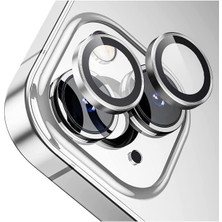 IPHONE 12 / IPHONE 12 Mini / IPHONE 11 Uyumlu Safir Metal Çerçeveli Kamera Koruma Lensi