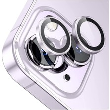 IPHONE 12 / IPHONE 12 Mini / IPHONE 11 Uyumlu Safir Metal Çerçeveli Kamera Koruma Lensi
