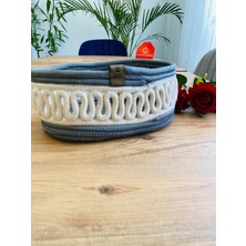 Jüt Hasır Sepet Oval Organizer 20X30