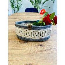 Jüt Hasır Sepet Oval Organizer 20X30