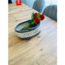 Jüt Hasır Sepet Oval Organizer 20X30